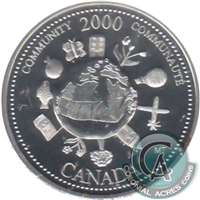 2000 Community Canada 25-cents Silver Proof