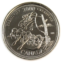 2000 Creativity Canada 25-cents Brilliant Uncirculated (MS-63)