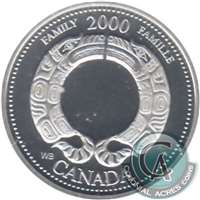 2000 Family Canada 25-cents Silver Proof