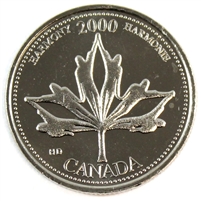 2000 Harmony Canada 25-cents Brilliant Uncirculated (MS-63)