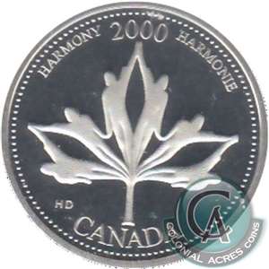 2000 Harmony Canada 25-cents Silver Proof