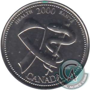 2000 Health Canada 25-cents Proof Like
