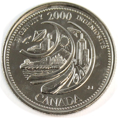 2000 Ingenuity Canada 25-cents Brilliant Uncirculated (MS-63)