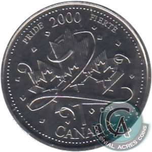 2000 Pride Canada 25-cents Proof Like