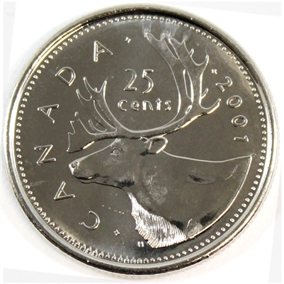 2001P Canada 25-cents Brilliant Uncirculated (MS-63)