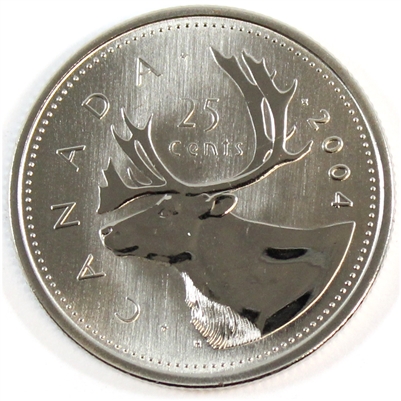 2004P Caribou Canada 25-cents Specimen