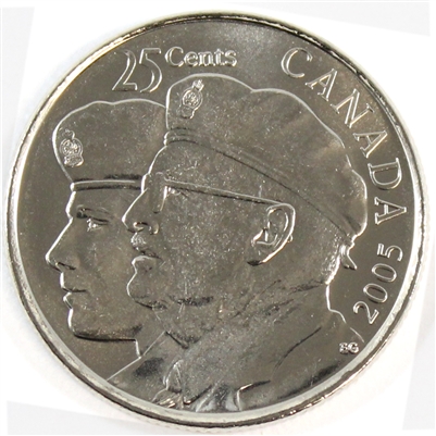 2005P Veteran Canada 25-cents Brilliant Uncirculated (MS-63)