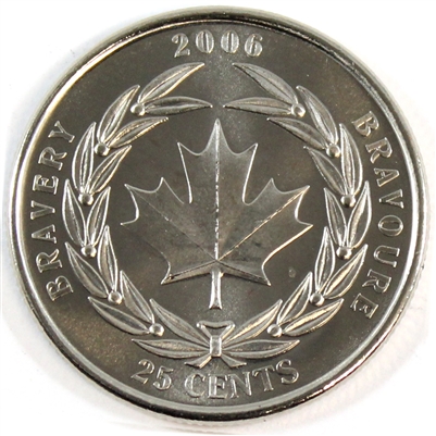 2006 Logo Bravery Canada 25-cents Brilliant Uncirculated (MS-63)