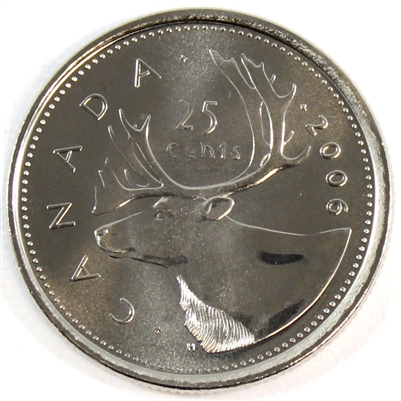 2006 Logo Caribou Canada 25-cents Brilliant Uncirculated (MS-63)