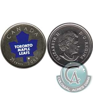 2006P Toronto Maple Leafs NHL Canada 25-cents Proof Like(from set)