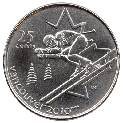 2007 Alpine Skiing Canada 25-cents Brilliant Uncirculated (MS-63)