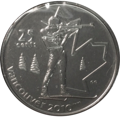 2007 Biathlon Canada 25-cents Proof Like