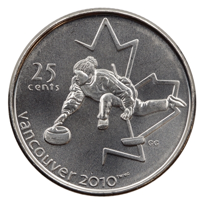 2007 Curling Canada 25-cents Brilliant Uncirculated (MS-63)