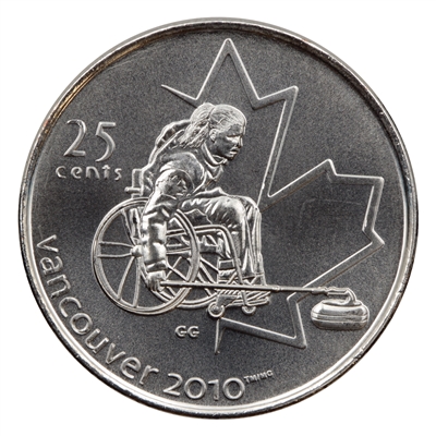 2007 Wheelchair Curling Canada 25-cents Brilliant Uncirculated (MS-63)