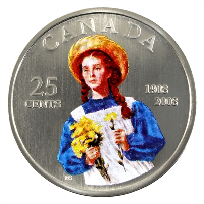 2008 Anne of Green Gables Canada 25-cents Specimen (from card)