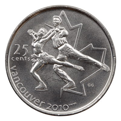 2008 Figure Skating Canada 25-cents Brilliant Uncirculated (MS-63)