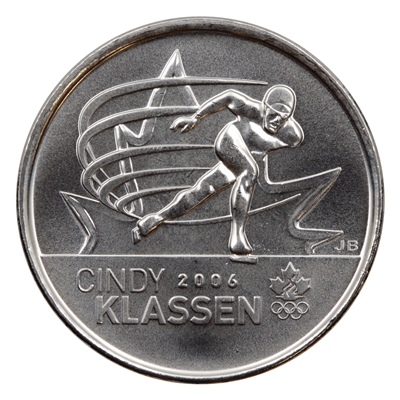 2009 Cindy Klassen Canada 25-cents Brilliant Uncirculated (MS-63)