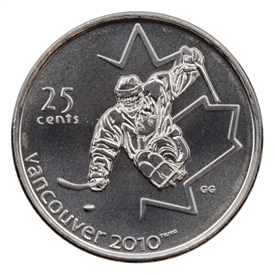 2009 Sledge Hockey Canada 25-cents Brilliant Uncirculated (MS-63)