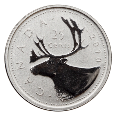 2010 Caribou Canada 25-cents Specimen