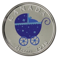 2010 Coloured Baby Canada 25-cents Proof Like$