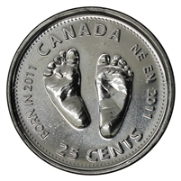 2011 Baby Canada 25-cents Brilliant Uncirculated (MS-63) $