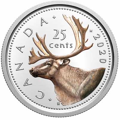 2020 Coloured Canada 25-cents Silver Proof (No Tax)
