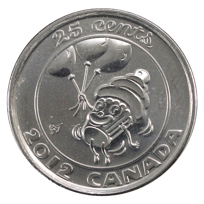 2012 Birthday Canada 25-cents Brilliant Uncirculated (MS-63)
