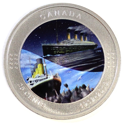 2012 Titanic Canada 25-cents Specimen