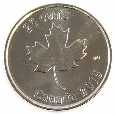 2013 Oh Canada 25-cents Brilliant Uncirculated (MS-63)