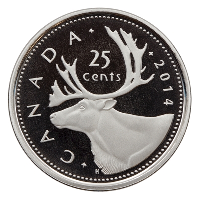 2014 Canada 25-cents Proof (non-silver)
