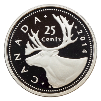 2014 Canada 25-cents Silver Proof (No Tax)