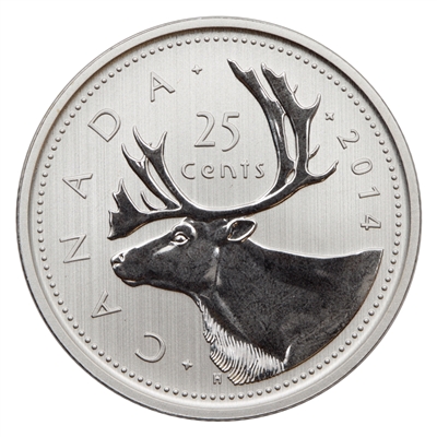 2014 Canada 25-cents Specimen