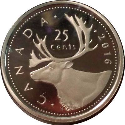 2016 Canada 25-cents Proof (non-silver)