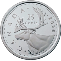2020 Canada 25-cents Silver Proof (No Tax)