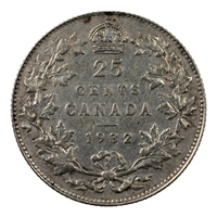 1932 Canada 25-cents Very Fine (VF-20)