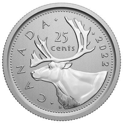 2022 Canada 25-cents Specimen