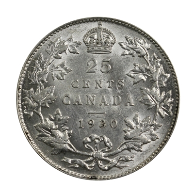 1930 Canada 25-cents EF-AU (EF-45) $