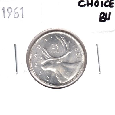 1961 Canada 25-cents Choice BU (MS-64)