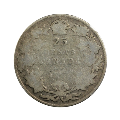 1915 Canada 25-cents Poor