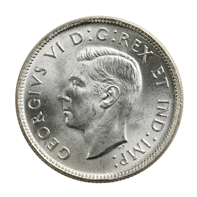 1942 Canada 25-cents Choice Brilliant Uncirculated (MS-64) $