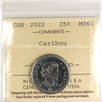 2022 Caribou Canada 25-cents ICCS Certified MS-66