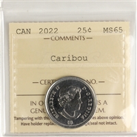 2022 Caribou Canada 25-cents ICCS Certified MS-65