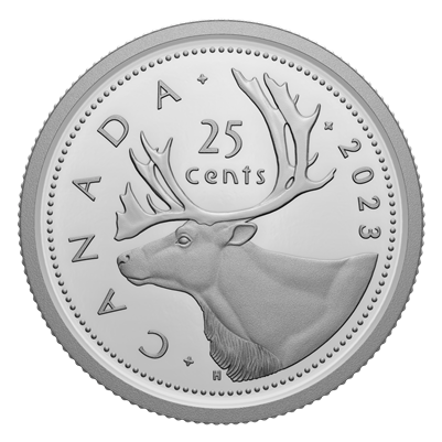 2023 Canada 25-cents Proof (non-silver)