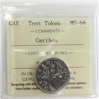 2016 (Issued 2018) Caribou Canada Test Token ICCS Certified MS-66
