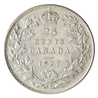1927 Canada 25-cents Extra Fine (EF-40) $