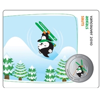 2010 Canada 50-cent Olympic Mascot Collector Card - Freestyle Skiing