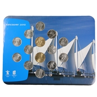 2010 Canada Vancouver City Collector Board with 14 Coins