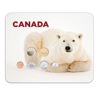 2010 Canada Polar Bear 6-coin Collector Card