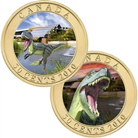 2010 Canada 50-cent Dinosaur Exhibit - Albertosaurus Lenticular Coin (#2)