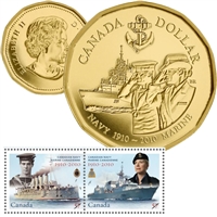 2010 Canada 100th Anniversary of the Canadian Navy Coin and Stamp Set